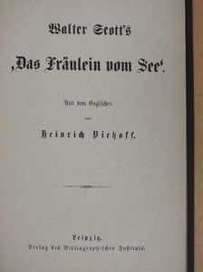 Sir Walter Scott - Walter Scott's "Das Fräulein vom See" (gótbetűs) [antikvár]