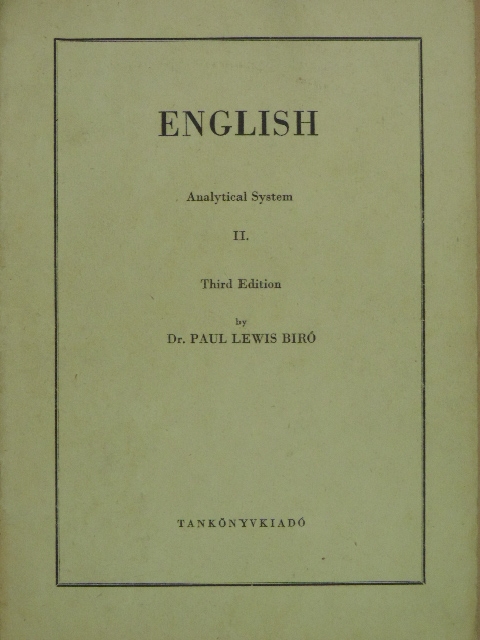 Dr. Bíró Lajos Pál - English II. [antikvár]