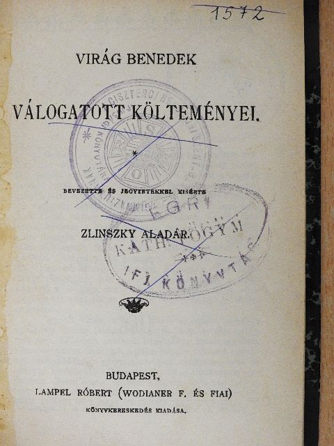 Virág Benedek - Virág Benedek válogatott költeményei [antikvár]