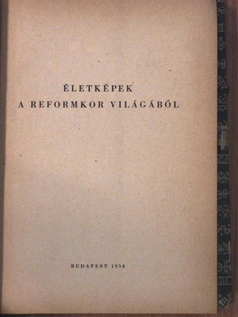 Bangó Péter - Életképek a reformkor irodalmából [antikvár]