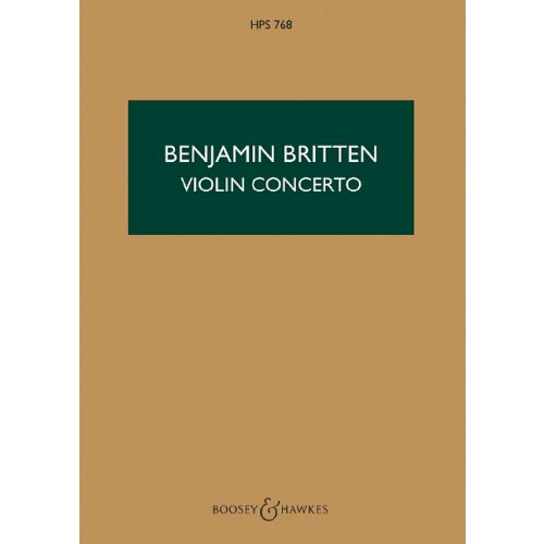 BRITTEN - VIOLIN CONCERTO OP.15 TASCHENPARTITUR