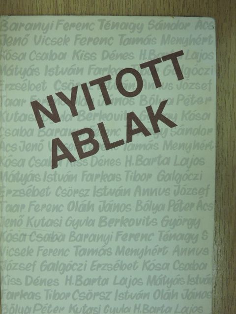 Ács Jenő - Nyitott ablak [antikvár]