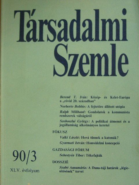 Berend T. Iván - Társadalmi szemle 1990. március [antikvár]