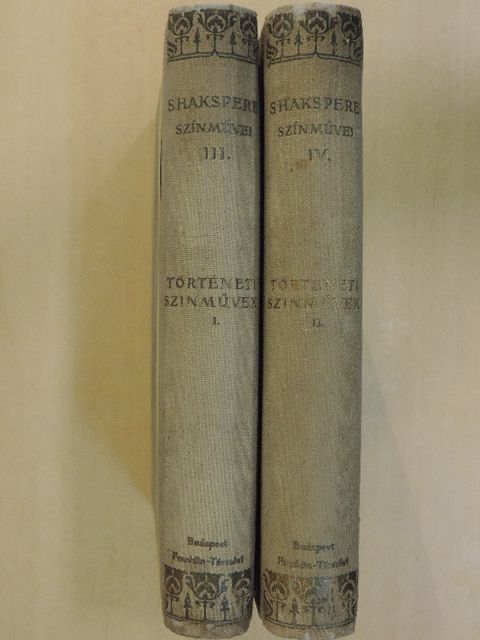 Shakespeare - Shakspere történeti szinművei I-II. [antikvár]
