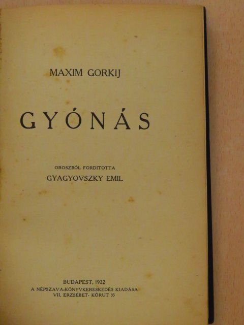 Maxim Gorkij - Gyónás [antikvár]