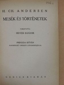 H. Ch. Andersen - Mesék és történetek IV. [antikvár]