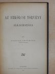 Bodnár Zsigmond - Az erkölcsi törvény alkalmazása [antikvár]