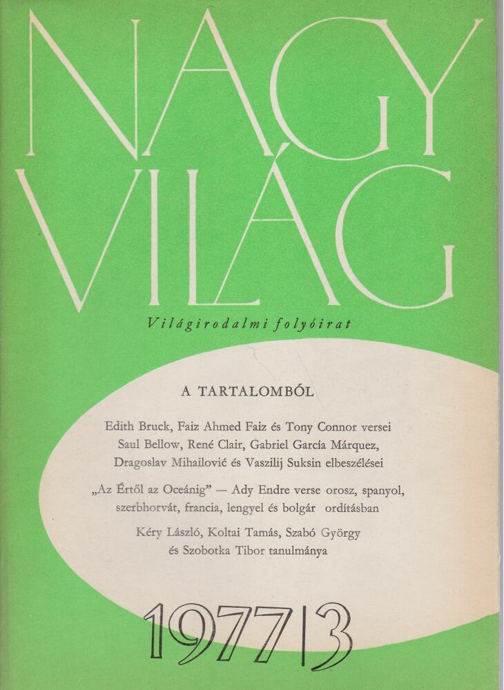 KARDOS LÁSZLÓ - Nagyvilág 1977/3. [antikvár]