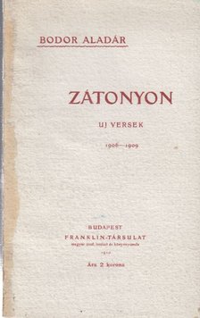 Bodor Aladár - Zátonyon [antikvár]