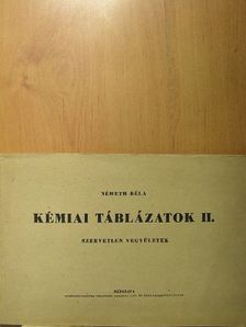 Németh Béla - Kémiai táblázatok II. [antikvár]