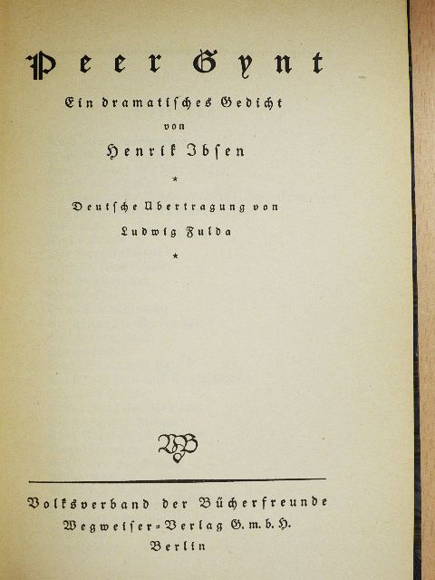 Henrik Ibsen - Peer Gynt (gótbetűs) [antikvár]