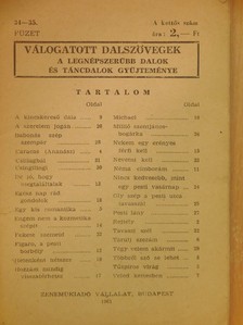 Válogatott dalszövegek 34-35. [antikvár]