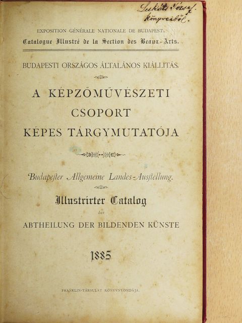 A Képzőművészeti Csoport képes tárgymutatója (rossz állapotú) [antikvár]