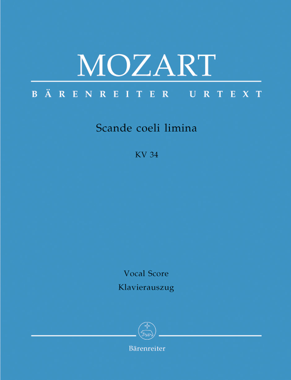 MOZART, W,A, - SCANDE COELI LIMINA KV 34 KLAVIERAUSZUG URTEXT