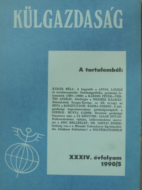 Antal László - Külgazdaság 1990/5 [antikvár]