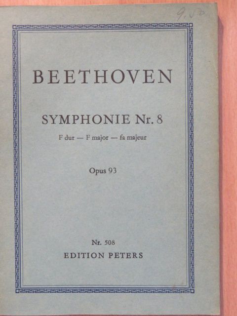 Ludwig van Beethoven - Symphonie Nr. 8 F dur [antikvár]