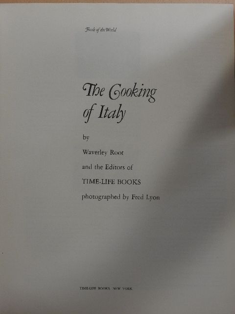 Waverley Root - The Cooking of Italy [antikvár]
