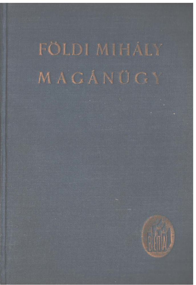 FÖLDI MIHÁLY - Magánügy [antikvár]