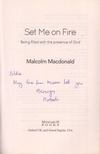 Malcolm Macdonald - Set Me on Fire (Dedikált) [antikvár]