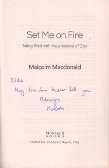 Malcolm Macdonald - Set Me on Fire (Dedikált) [antikvár]