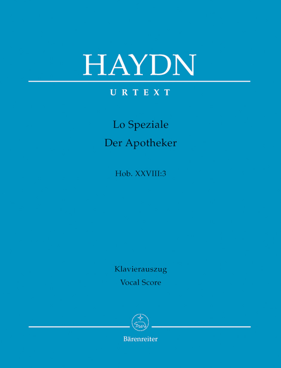 HAYDN JOSEPH - LO SPEZIALE (DER APOTHEKER) HOB.XXVIII:3 KLAVIERAUSZUG URTEXT