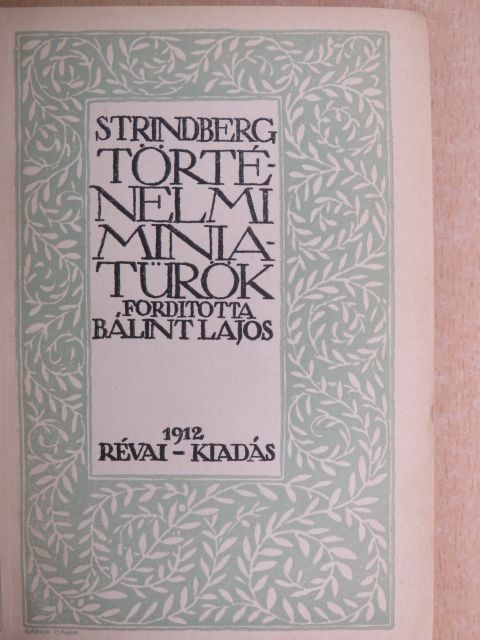 Strindberg - Történelmi miniatürök [antikvár]