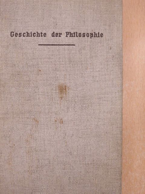 Karl Vorländer - Geschichte der Philosophie [antikvár]