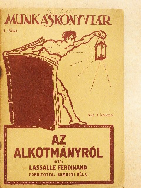 Lassalle Ferdinand - Az alkotmányról [antikvár]