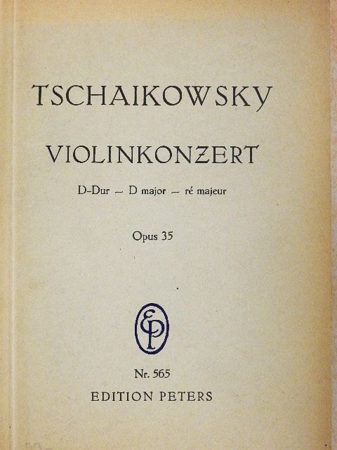 P. Tschaikowsky - Konzert für Violine und Orchester [antikvár]