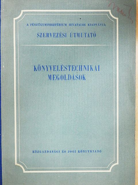 Dr. Patóh László - Könyveléstechnikai megoldások [antikvár]