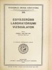 Dr. Ernst Zoltán - Egyszerűbb laboratóriumi vizsgálatok [antikvár]