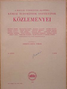 Hajós Andor - A Magyar Tudományos Akadémia Kémiai Tudományok Osztályának Közleményei 1959. [antikvár]