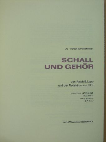Ralph E. Lapp - Schall und Gehör [antikvár]