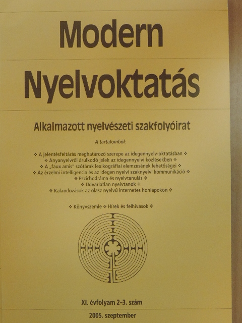 Budai László - Modern Nyelvoktatás 2005/2-3. [antikvár]