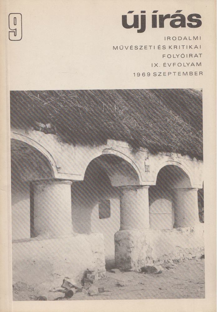 VÁCI MIHÁLY - Új Írás 1969. szeptember IX. évfolyam 9. szám [antikvár]