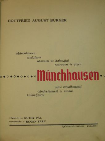 Gottfried August Bürger - Münchhausen [antikvár]