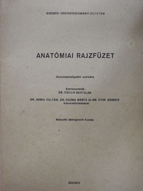 Anatómiai rajzfüzet [antikvár]