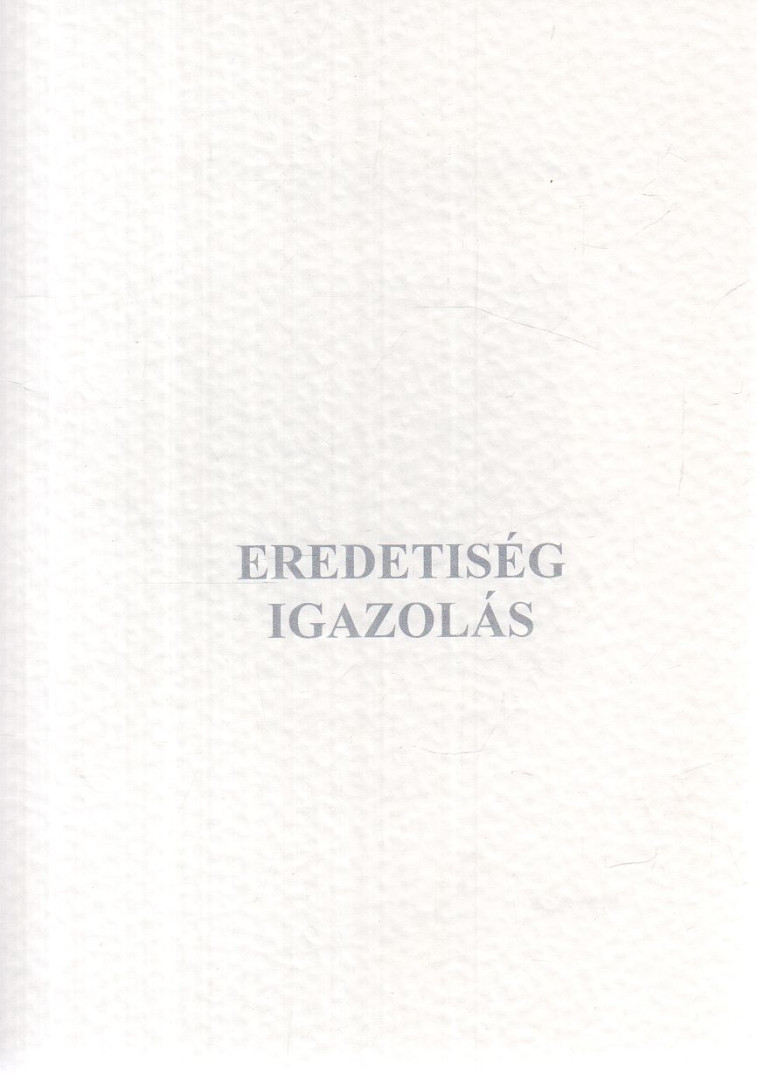 Reigl Judit - Robbanás c. kép - Eredetiség igazolás (aláírt) [antikvár]