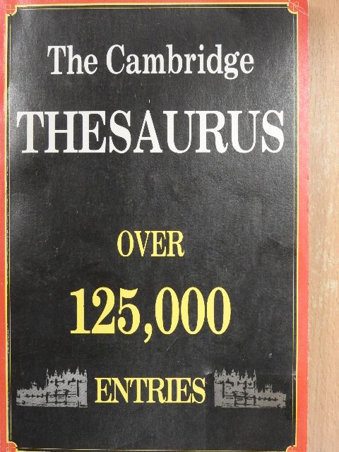 The Cambridge Thesaurus [antikvár]