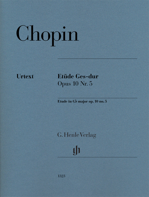 Chopin - ETÜDE GES-DUR OP.10 NR.5 (HERAUSG. E. ZIMMERMANN, FINGERSATZ VON H. KELLER)