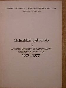 Statisztikai tájékoztató II. [antikvár]