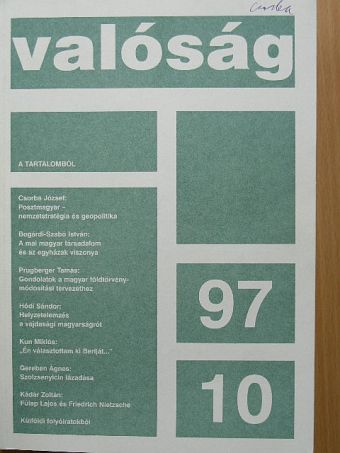 Csorba József - Valóság 1997. október [antikvár]