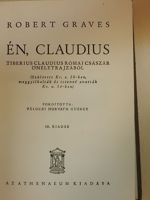 Robert Graves - Én, Claudius [antikvár]