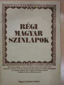 Régi magyar színlapok [antikvár]