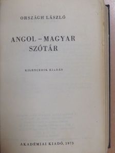 Országh László - Angol-magyar szótár [antikvár]
