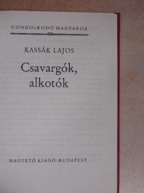 Kassák Lajos - Csavargók, alkotók [antikvár]