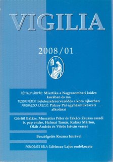 Lukács László - Vigilia 2008/1 [antikvár]