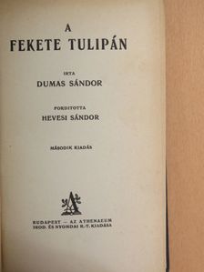 Dumas Sándor - A fekete tulipán [antikvár]