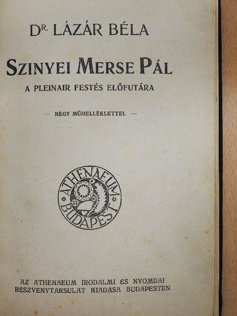 Dr. Lázár Béla - Szinyei Merse Pál [antikvár]