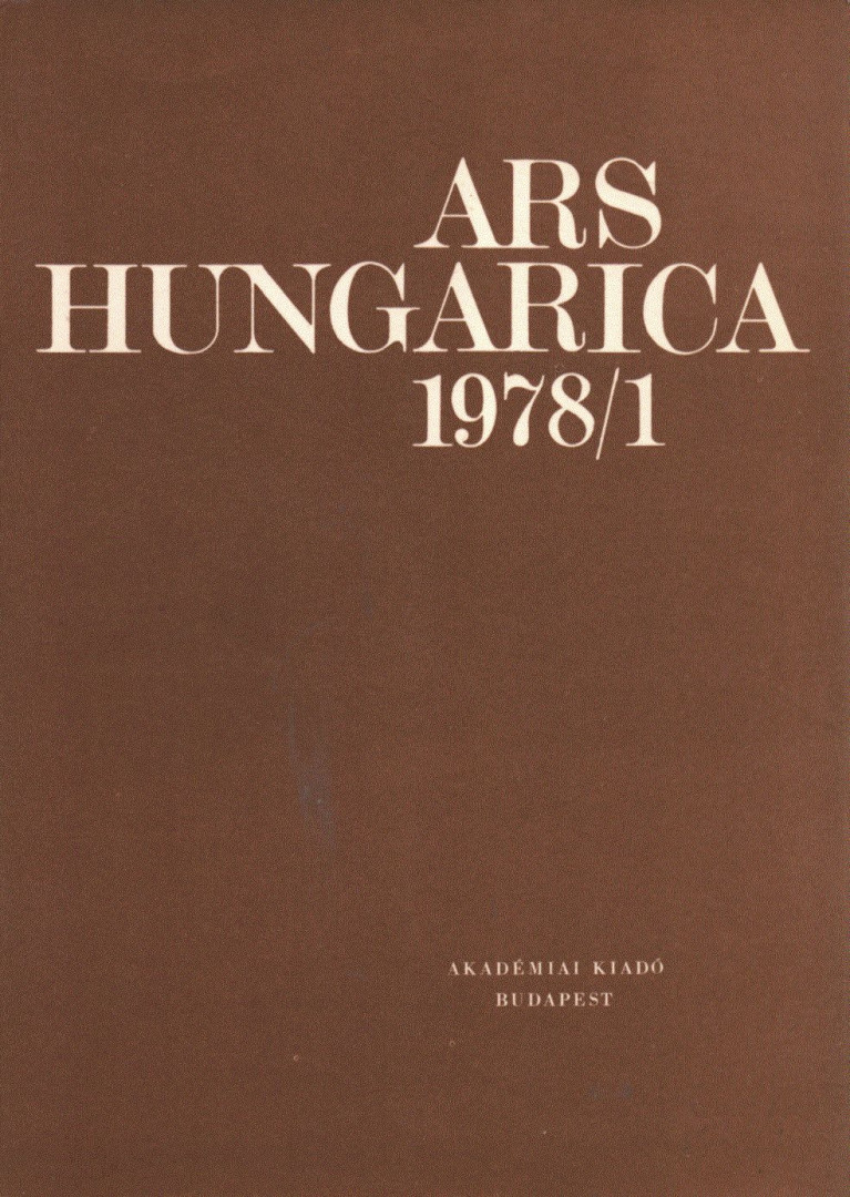 TÍMÁR ÁRPÁD - Ars Hungarica 1978/1 [antikvár]